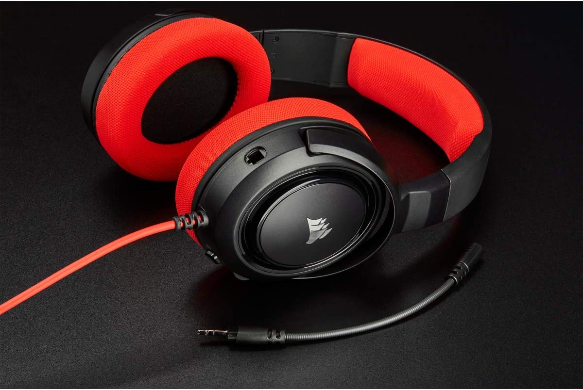 CORSAIR HS35 Red Wired