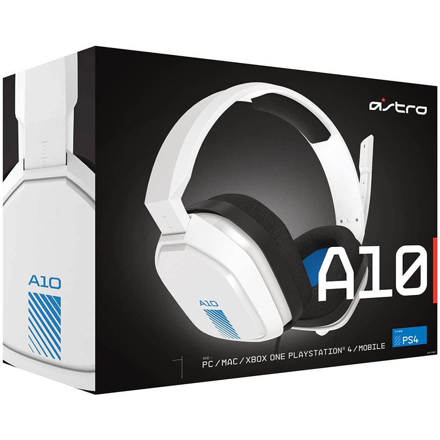 LOGITECH A10 Headset for PS4 - WHITE PS4 - 3.5 MM - EMEA - ASTRO A10 WHITE
