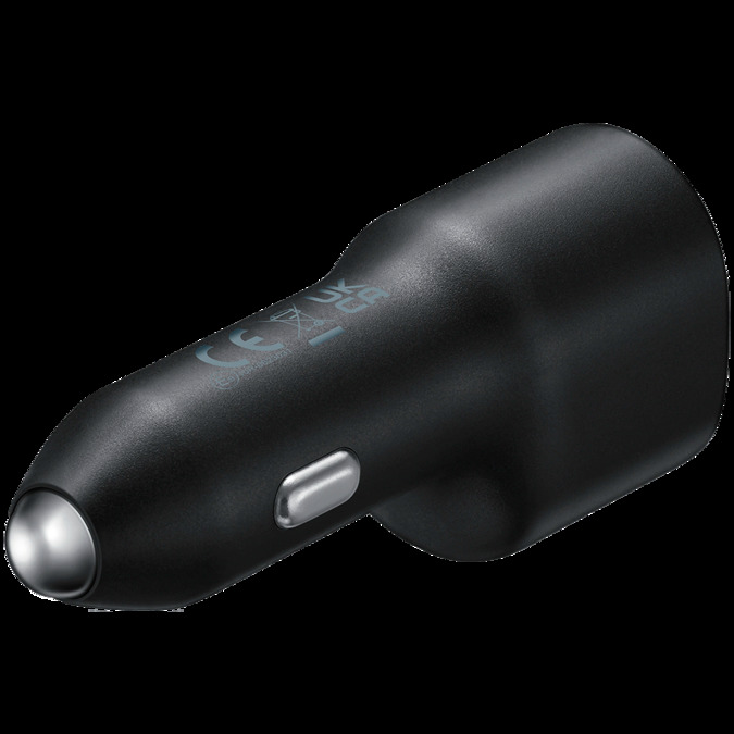 Samsung 40W Duo USB-C + USB-A Car Charger (max 25W + max 15W, cable not included) Black