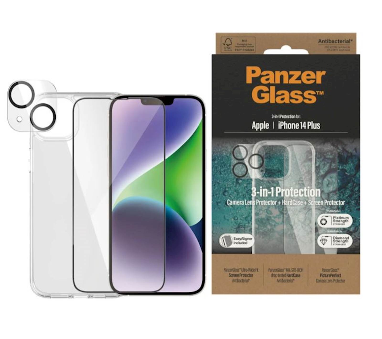 Bundle PanzerGlass iPhone 14+