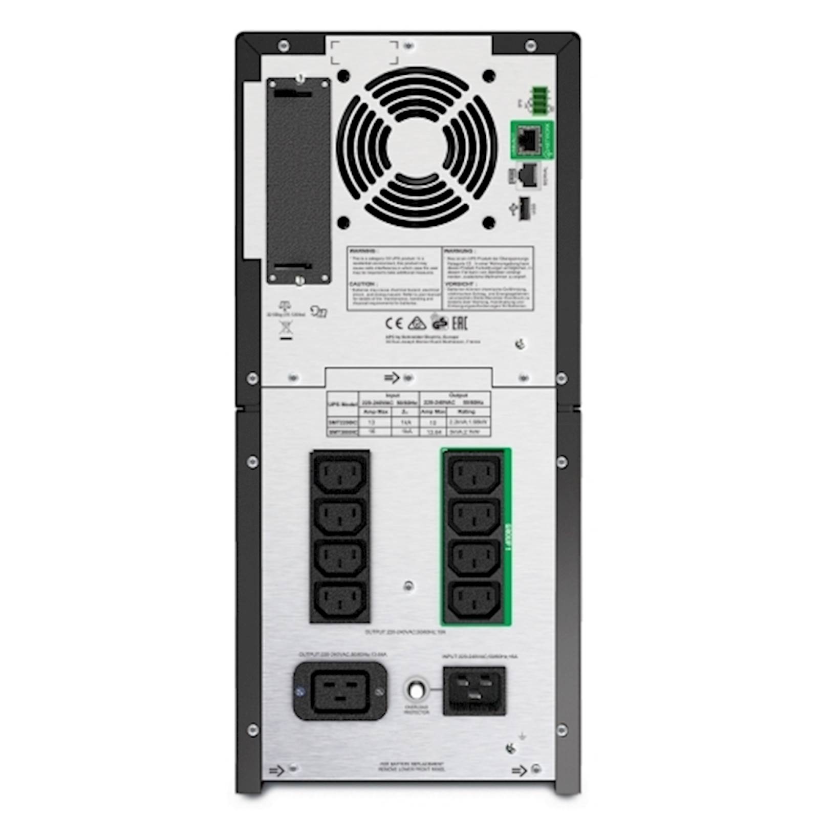 Smart-UPS APC, 2200VA, Tower, 230V, 8x IEC C13+2x IEC C19, SmartConnect Port+SmartSlot, AVR, LCD