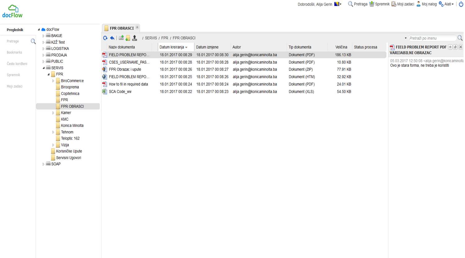 docFlow_win_struktura.jpg - docFlow - Modularna aplikacija za upravljanje dokumentima