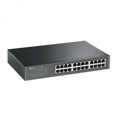 Switch TP-LINK 24-Port Gigabit Easy Smart Switch, 24 10/100/1000Mbps RJ45 ports,  MTU/Port/Tag-based VLAN, QoS, IGMP Snooping