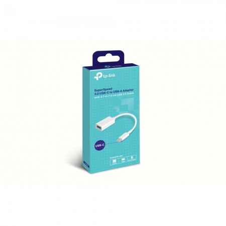USB-C to USB 3.0 Adapter, 1 USB-C connector, 1 USB 3.0 port