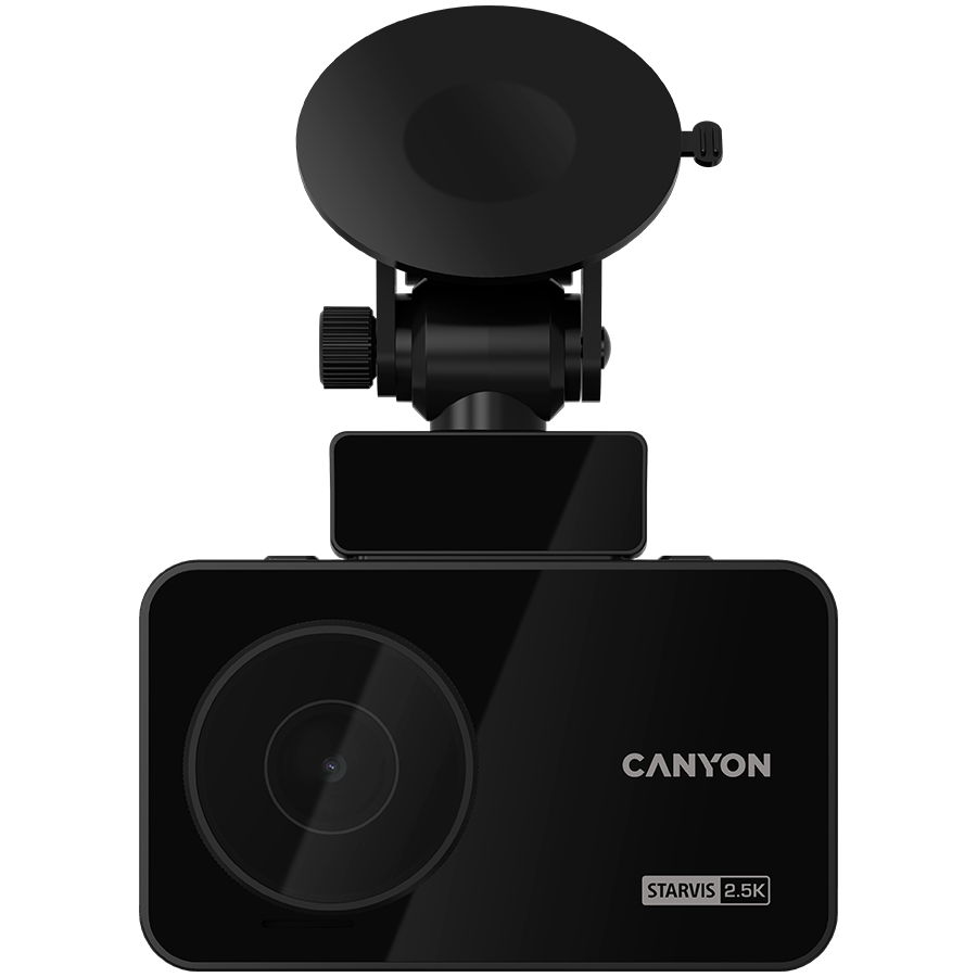 CANYON car recorder DVR25GPS WQHD 2.5K 1440p Wi-Fi GPS Black