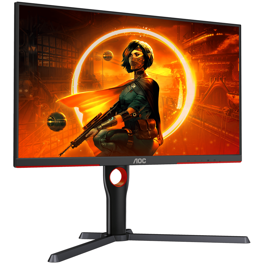 AOC Monitor Gaming Q27G3XMN Mini LED  27” VA, 16:9, 2560x1440, 180Hz, 1ms, 1000 cd/m2, 4000:1, Audio,2x HDMI, DP, Full Ergonomic, 3-sided frameless, Adaptive Sync, Black-Red, VESA 3y