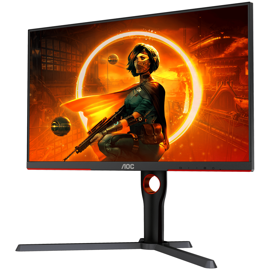 AOC Monitor Gaming Q27G3XMN Mini LED  27” VA, 16:9, 2560x1440, 180Hz, 1ms, 1000 cd/m2, 4000:1, Audio,2x HDMI, DP, Full Ergonomic, 3-sided frameless, Adaptive Sync, Black-Red, VESA 3y