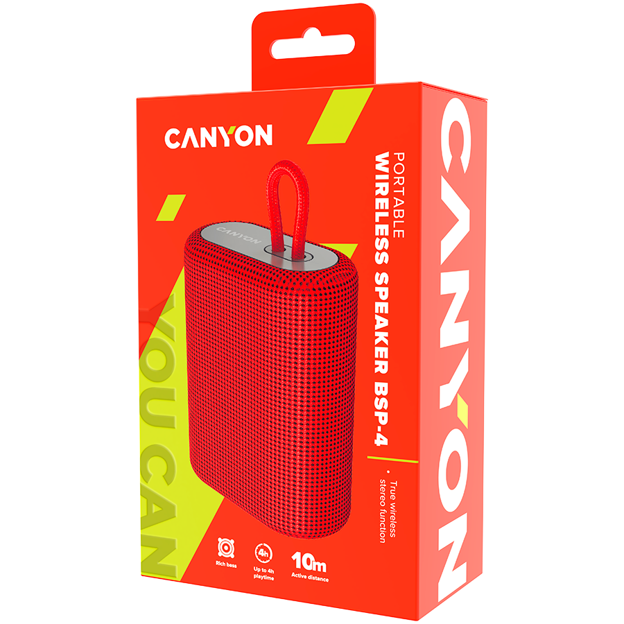 CANYON speaker BSP-4 5W Red