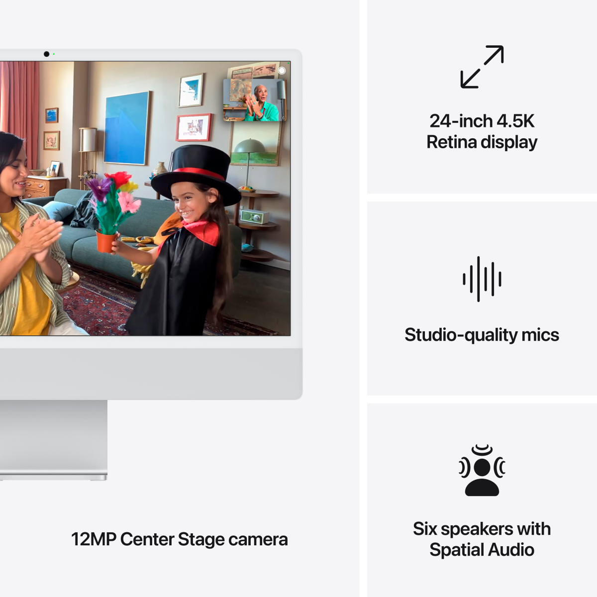 Apple IMAC 24: SILVER/M4 8C CPU/8C GPU/16GB/256GB-CRO