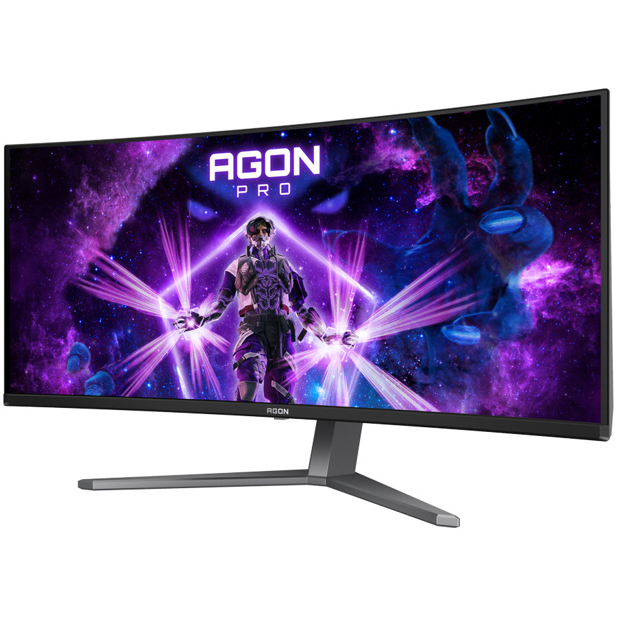 AOC Monitor LED AG346UCD AGON PRO 34" Curved 3440x1440 QD - OLED Freesync Premium Pro 175Hz 0.03ms 3-sided frameless FULL ERGO 2xHDMI 1xDP USB 3.2 HUB Audio