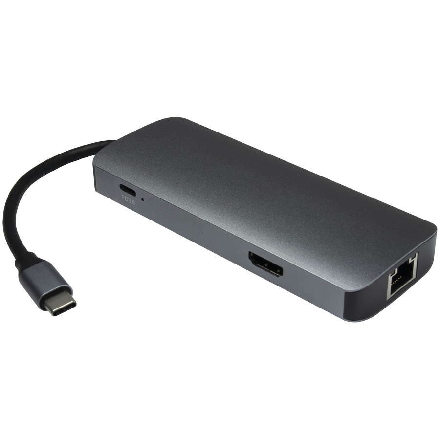 Inter-Tech AC Argus H-428 7in1 Adapter USB C
