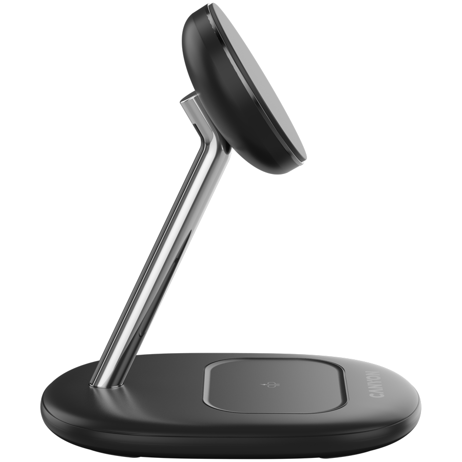 CANYON wireless charger WCS-205 15W Qi2 2in1 Black