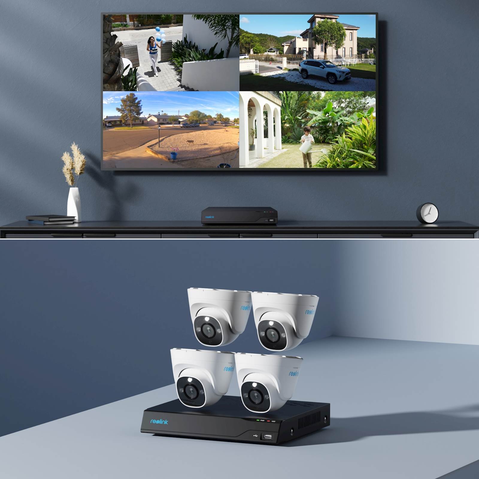 NVR snimač Reolink NVS8-12MD4 4k, 12MP, 8 kanalni NVR, 2TB HDD, 4x POE kamera