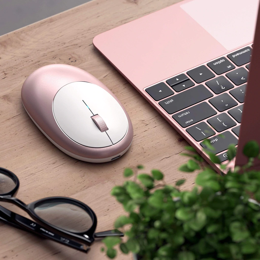 SATECHI M1 Bluetooth Wireless Mouse - Rose Gold