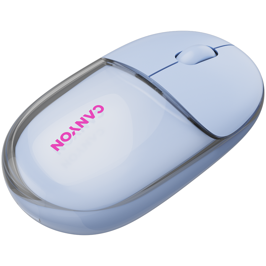 CANYON mouse OnClick 24 BT/ Wireless Transparent/Blue