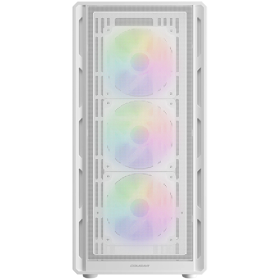 COUGAR AIRFACE PURE RGB PC Case, Mid Tower, White