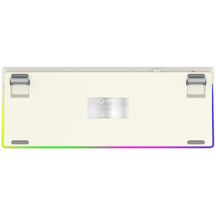 LORGAR KBP70TKLW, Wireless TKL Mechanical Gaming Keyboard Pro, Beige, EN layout