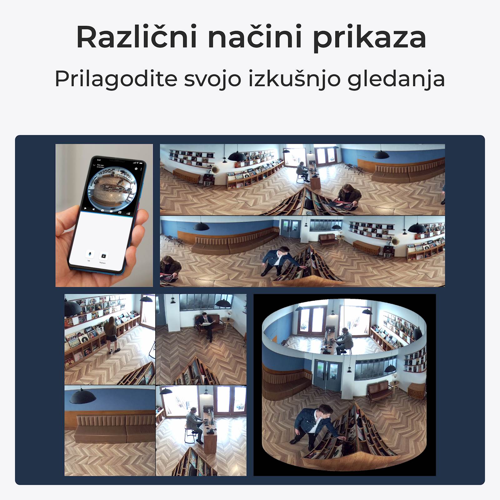 Reolink Ip Kamera Fisheye P520 6MP, 360° Fisheye pogled, POE