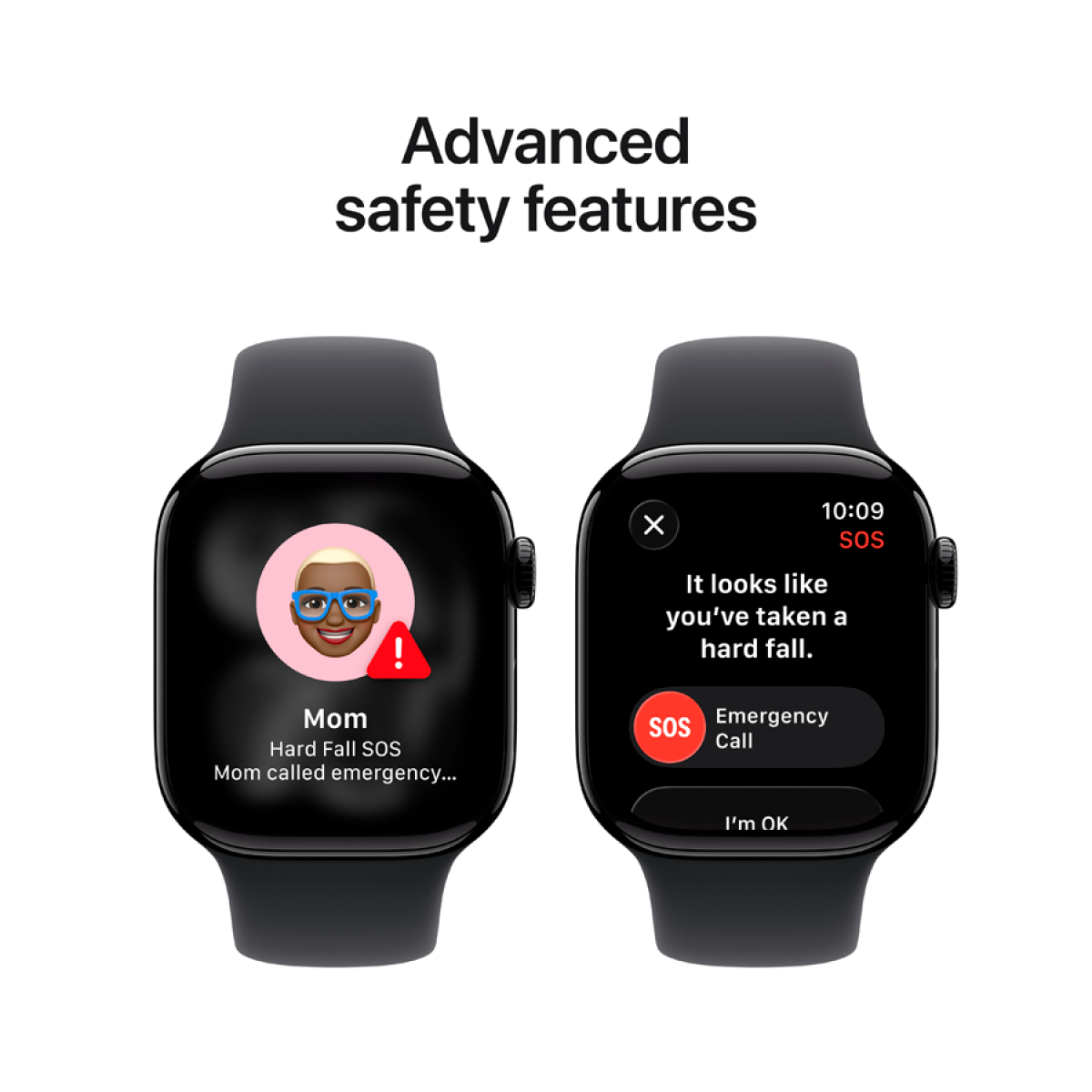 Apple Watch Series 11 GPS 42mm Jet Black Aluminium Case with Black Sport Band - S/M,Model A3331