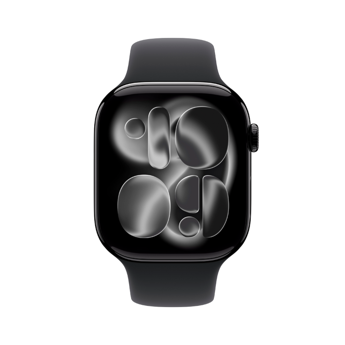 Apple Watch Series 11 GPS 46mm Jet Black Aluminium Case with Black Sport Band - S/M,Model A3333