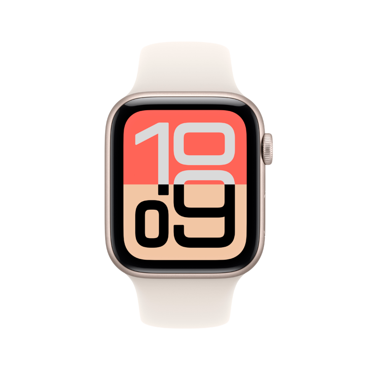 Apple Watch SE 3 GPS 44mm Starlight Aluminium Case with Starlight Sport Band - S/M,Model A3325