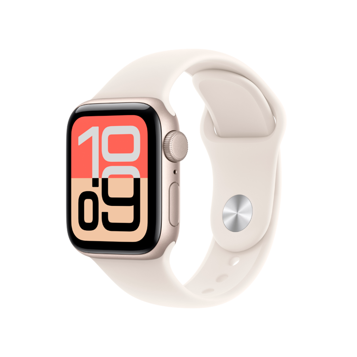 Apple Watch SE 3 GPS 40mm Starlight Aluminium Case with Starlight Sport Band - S/M,Model A3324