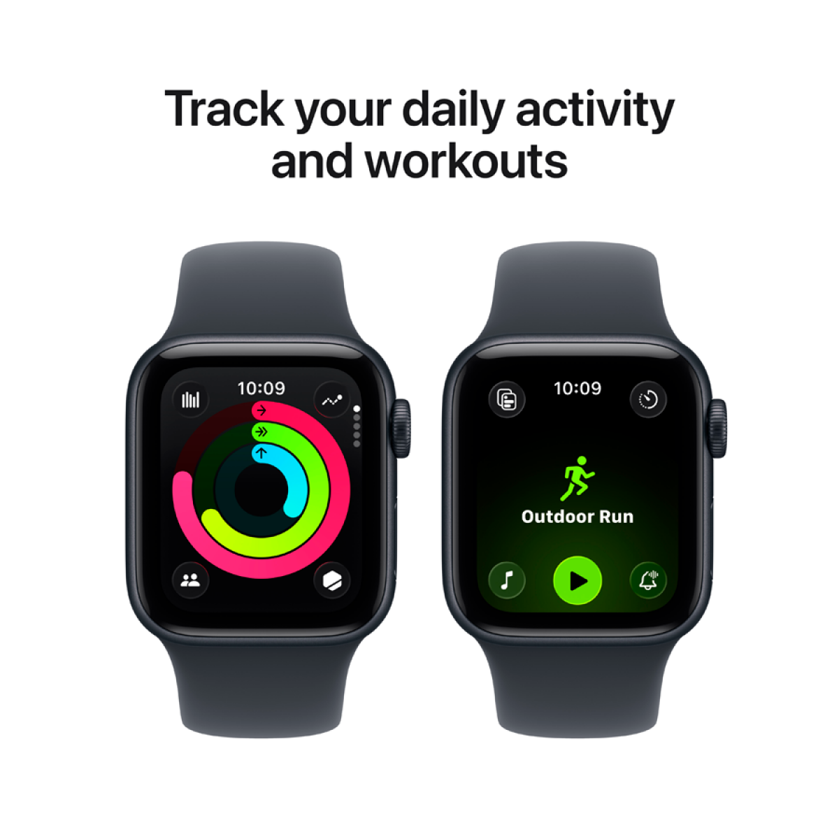 Apple Watch SE 3 GPS 40mm Midnight Aluminium Case with Midnight Sport Band - M/L,Model A3324