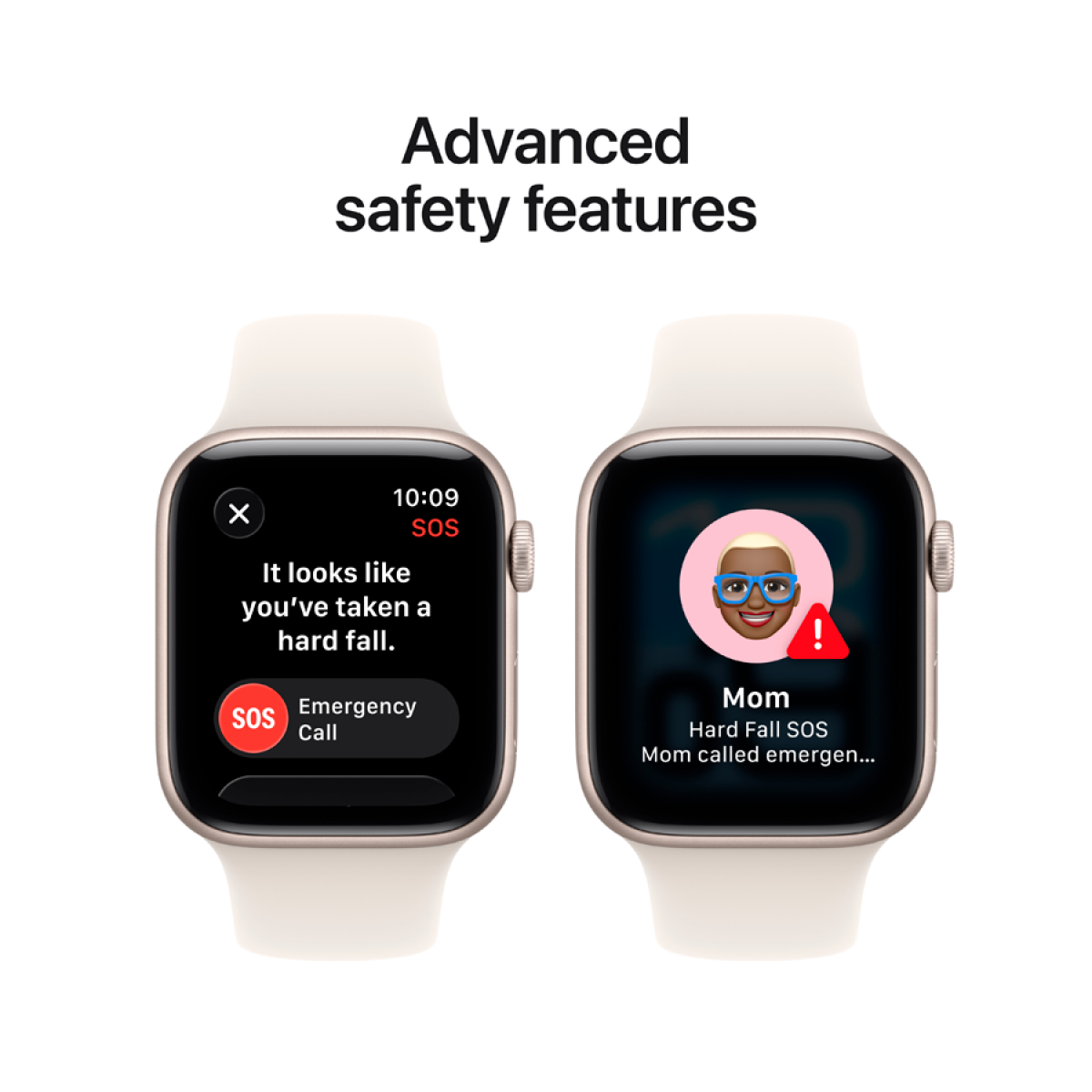 Apple Watch SE 3 GPS 44mm Starlight Aluminium Case with Starlight Sport Band - M/L,Model A3325