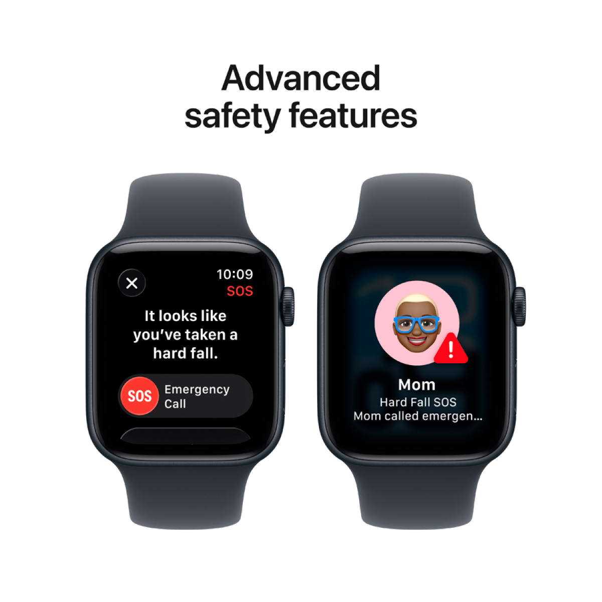 Apple Watch SE 3 GPS 44mm Midnight Aluminium Case with Midnight Sport Band - M/L,Model A3325