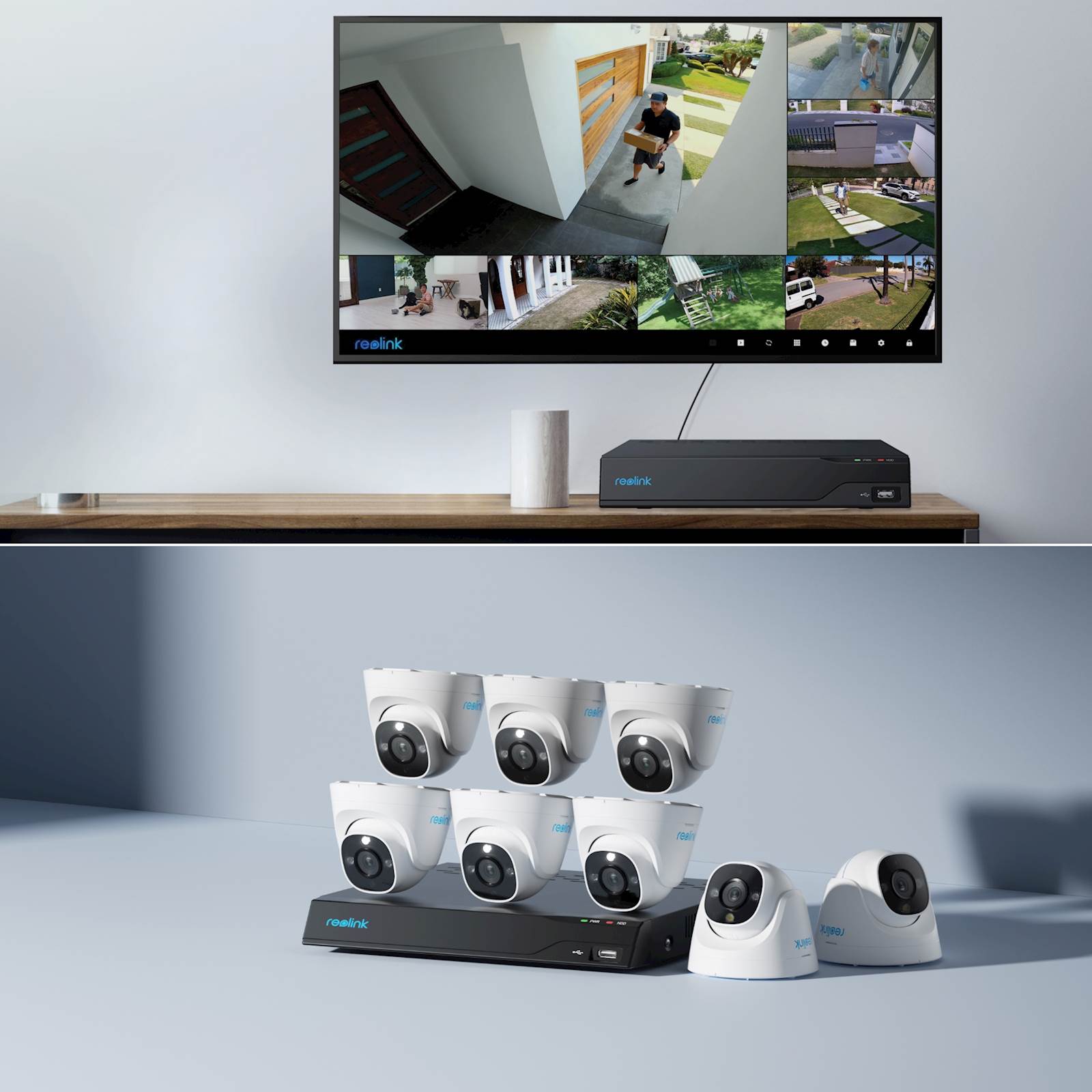 Reolink NVR snimač NVS16-8MD8 4K, 8MP, 16 kanalni NVR, 4TB HDD, 8x Kamera POE