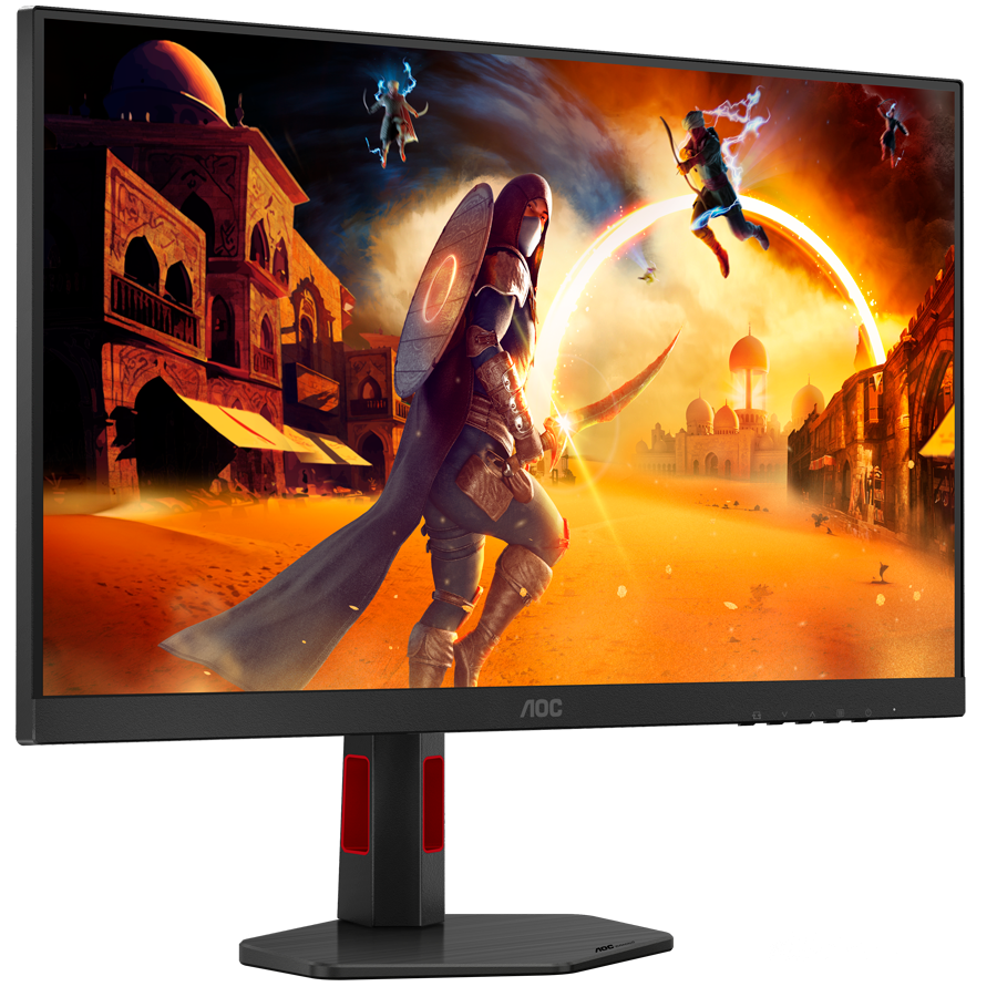 AOC Monitor Gaming U27G4R 27" Fast IPS, 3840x2160, dual frame (4K 160Hz, FHD 320Hz), 1ms (GTG), 400cd/m2, 1000:1, Adaptive Sync, HDR 400, 2x HDMI, 1x DP, USB hub, Full Ergo