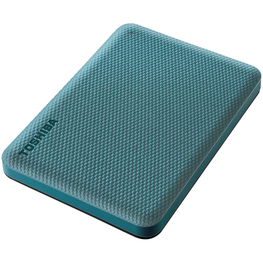HDD Extern TOSHIBA CANVIO Advance 2TB, 2.5", USB 3.2 Gen1 (5Gbit/s), Backup and Security software, Textured Green, 149g