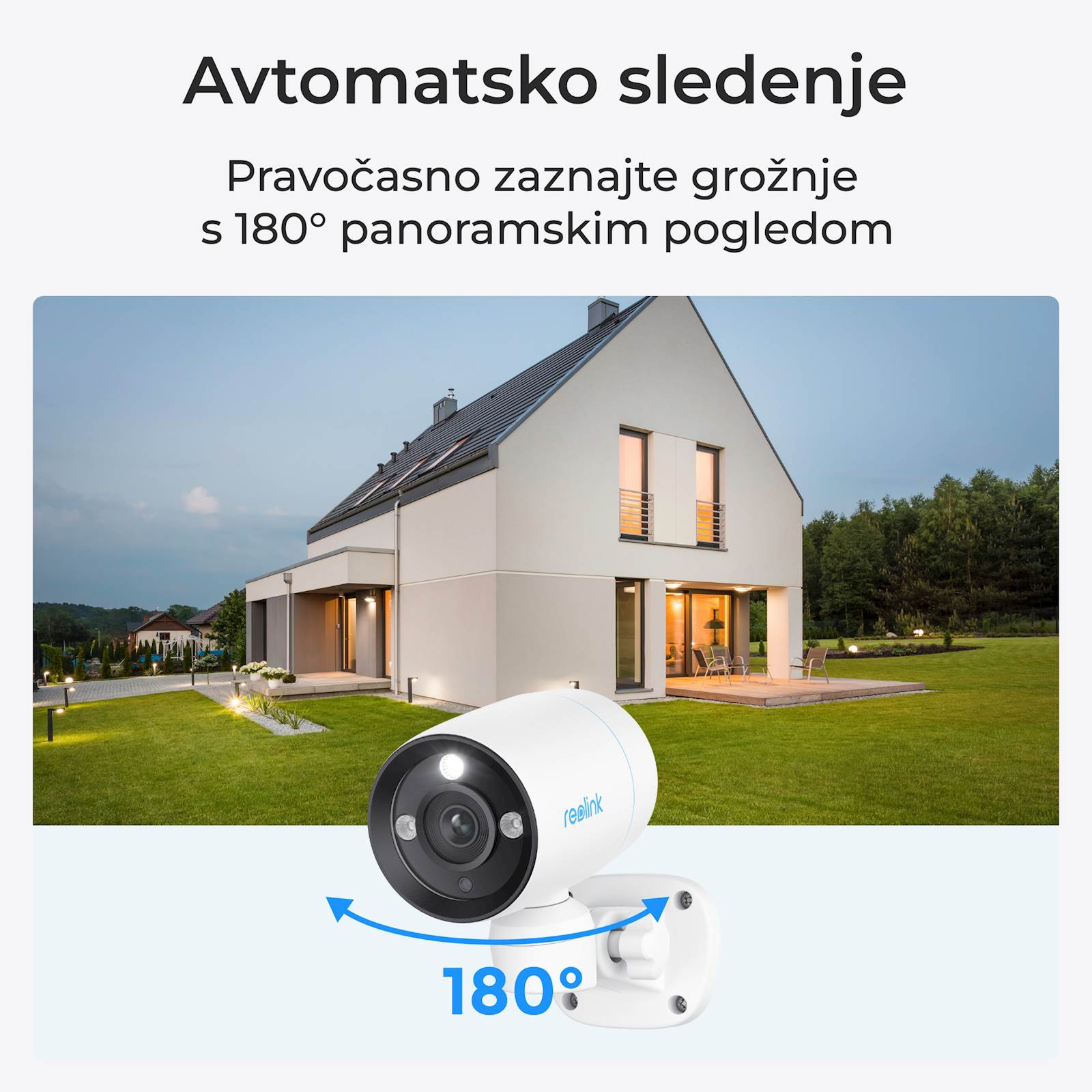 Reolink Ip Kamera serija P330P 4K, Zunanja, 180°, POE
