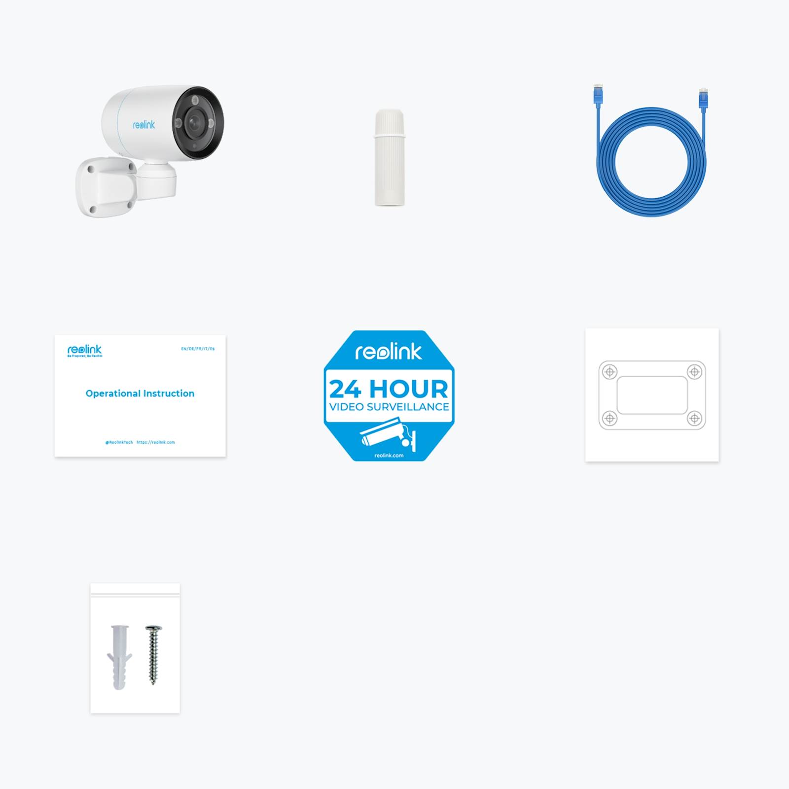 Reolink Ip Kamera serija P330P 4K, Zunanja, 180°, POE