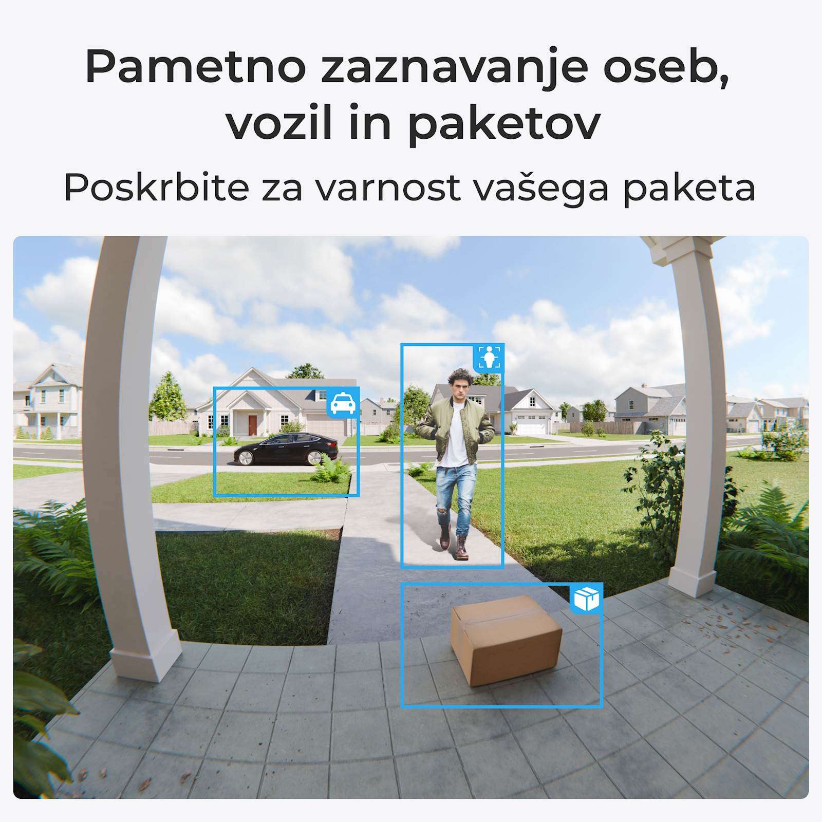 Reolink smart doorbell D340B+ zvono, 2K, Baterijska, PIR, IP65