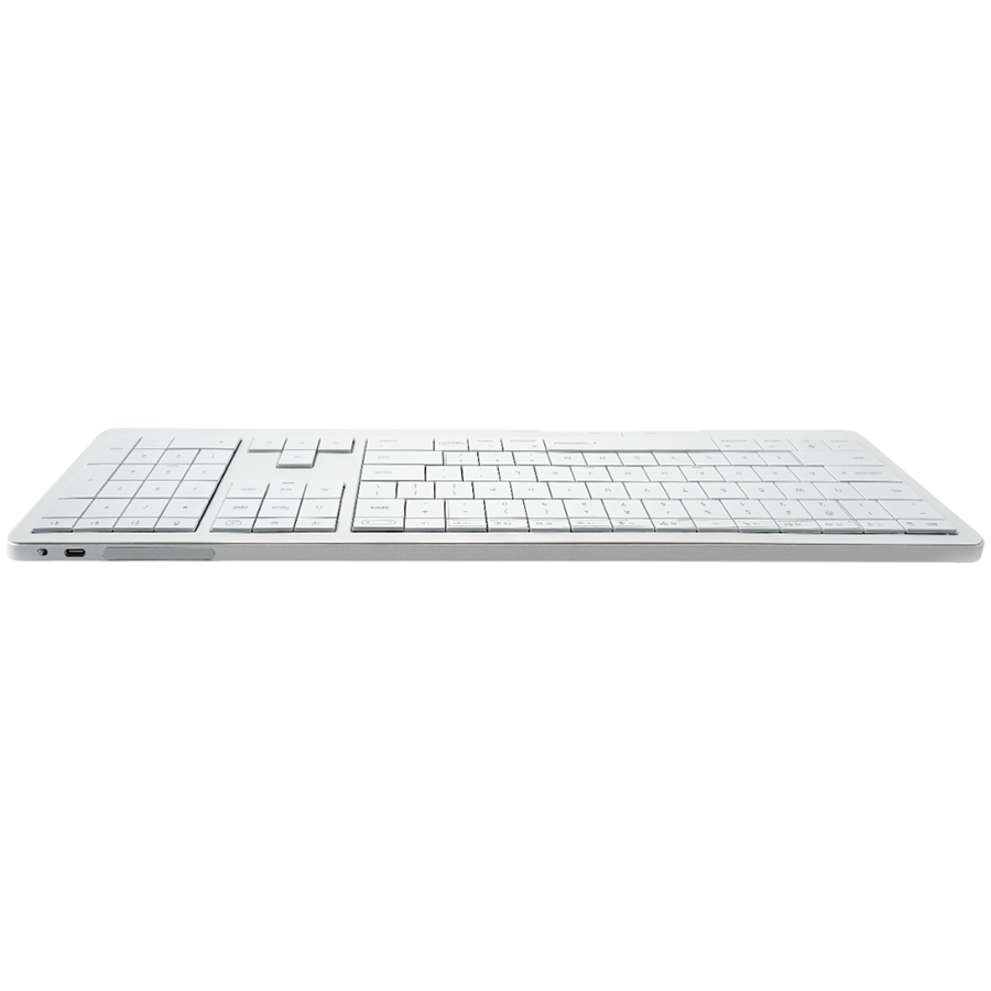 CLEVETURA CLVX 1 Touch-On-Keys AI Wireless Keyboard, ANSI US Mac layout, Scissor Switches, Aluminum Chassis, Interactive RGB, Mac/iPad/AppleTV/PC support