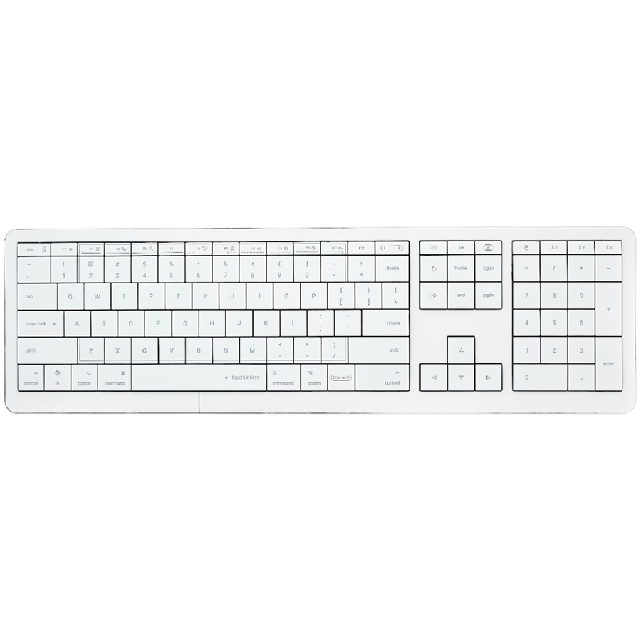 CLEVETURA CLVX 1 Touch-On-Keys AI Wireless Keyboard, ANSI US Mac layout, Scissor Switches, Aluminum Chassis, Interactive RGB, Mac/iPad/AppleTV/PC support
