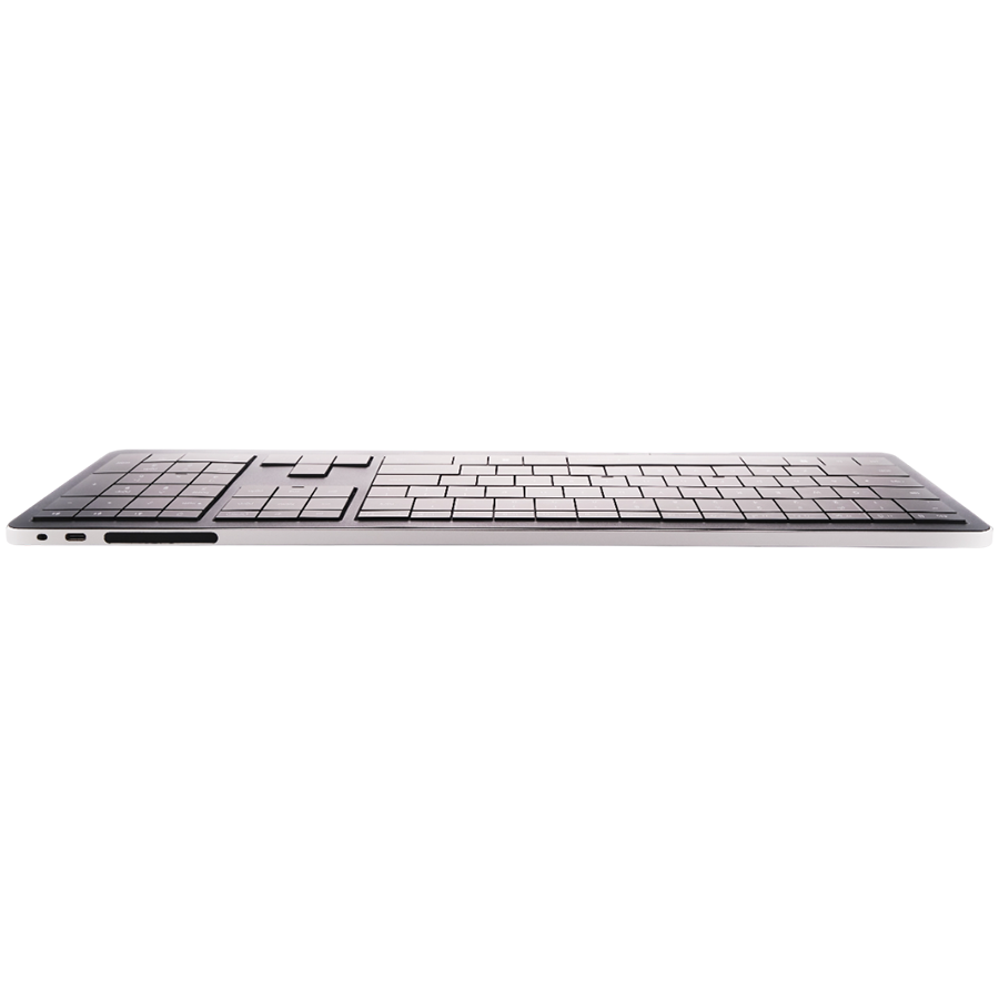 CLEVETURA CLVX 1 Touch-On-Keys AI Wireless Keyboard, ANSI US Windows Layout, Scissor Switches, Aluminum Chassis, Interactive RGB, Windows/Linux/MacOS support