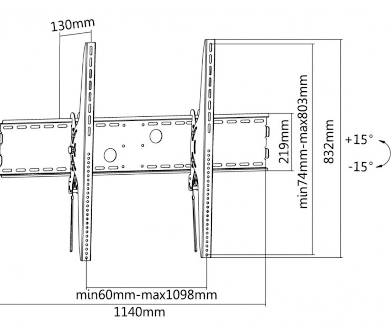 Nosač REFLECTA za TV Flat 100-10080T