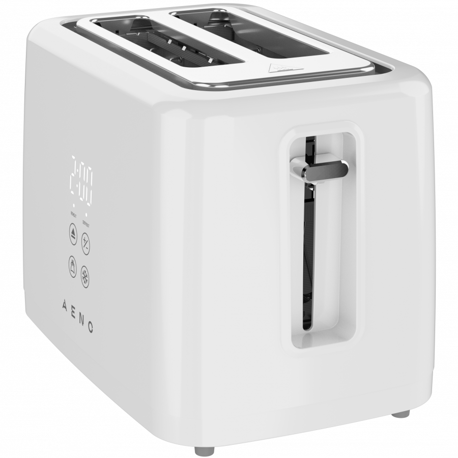 Electric Toaster, White, 220-240V, 50-60Hz, 780-930W, 2 slots, 3 modes, 7 browning levels