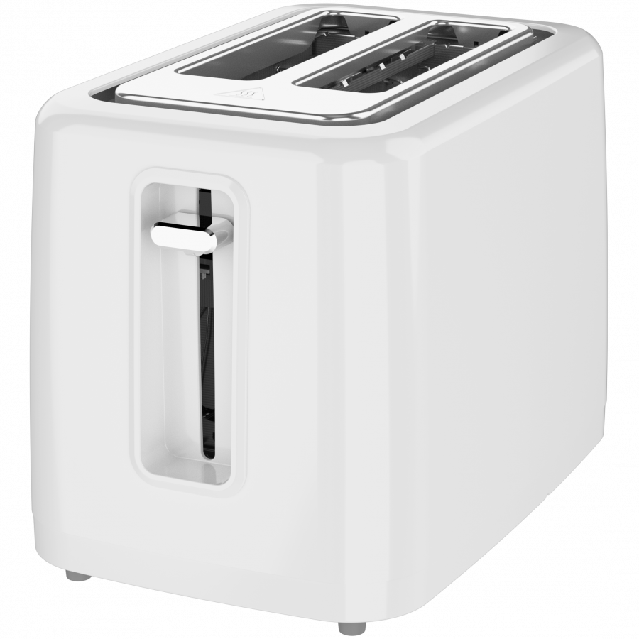 Electric Toaster, White, 220-240V, 50-60Hz, 780-930W, 2 slots, 3 modes, 7 browning levels