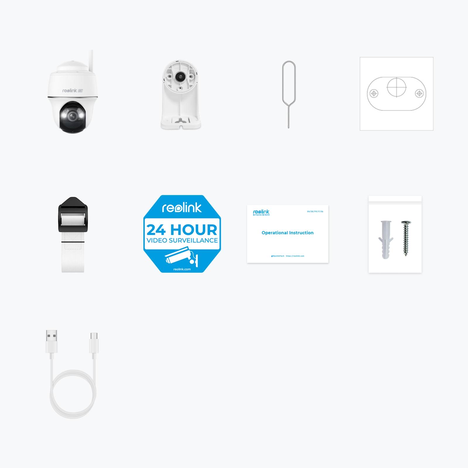 Reolink IP Kamera Argus serija B440 4K, Baterijska, Pan&Tilt, noćni vid