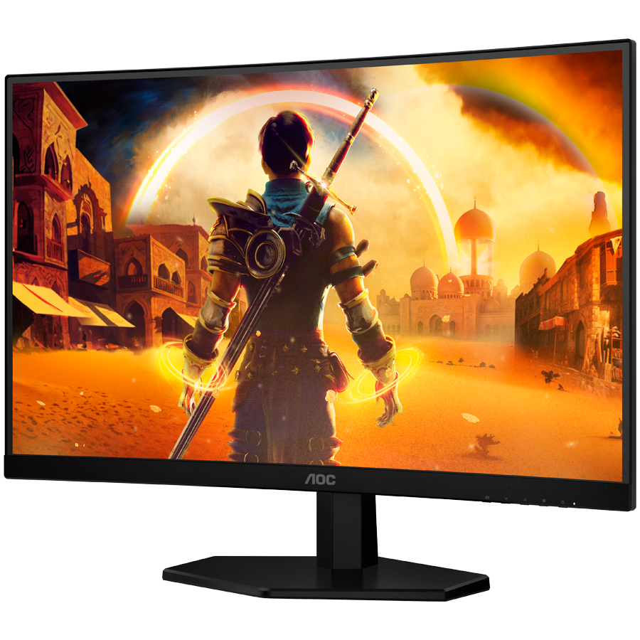 AOC Monitor Gaming C27G42E Curved 27" Fast VA, 1920x1080, 180Hz, 1500R, 0.5ms MPRT (1ms GtG), 300cd/m2, 3000:1, Adaptive Sync, HDR10, 2x HDMI, 1x DP, Speakers, Tilt