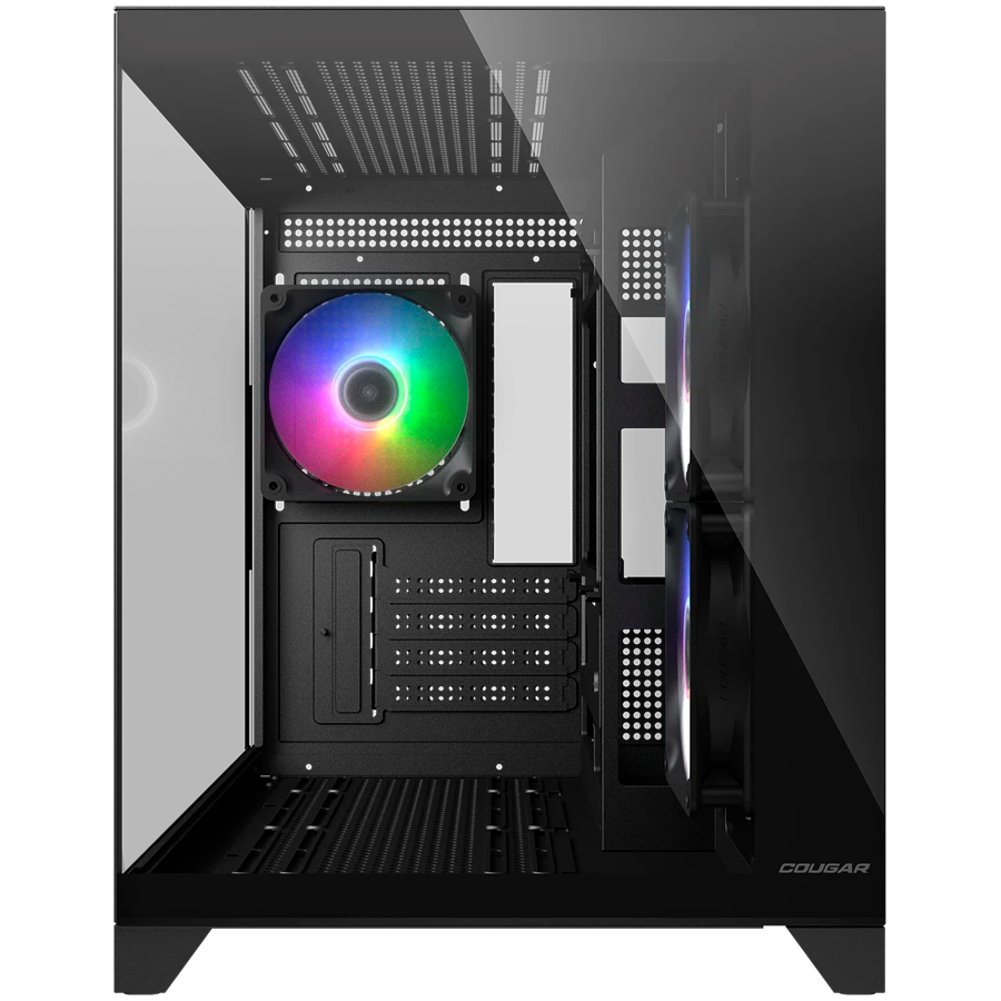 COUGAR FV150 Mini RGB PC Case, Mid tower, Black
