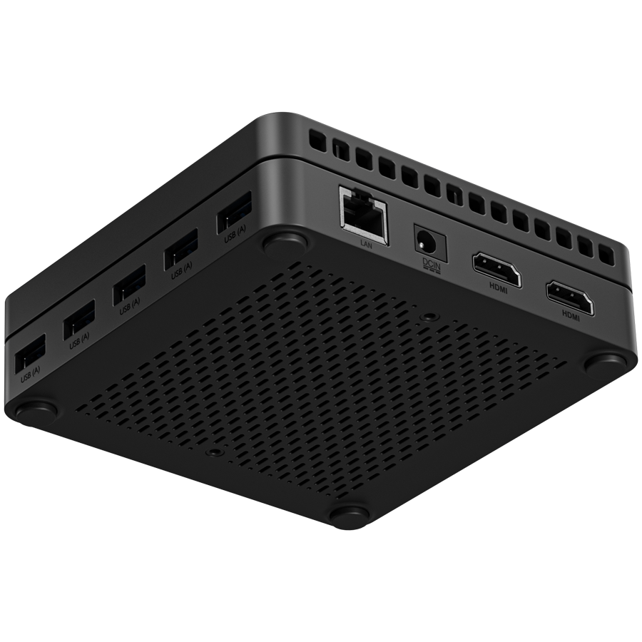 Alder lake N100,8GB+256GB,so-dimm*1,1x SSD-M.2 2280, Wifi6,1xMicroTFCard upto 512GB,5xUSB3.2gen1,1xCombo Jack,1xDCpower connector;2x HDMI1.4Type A,1xType-C data only,1xType-CFull fuction,1x RJ45,fTPM2.0 firmware,VESA mount with screws x1,Linux Ubuntu