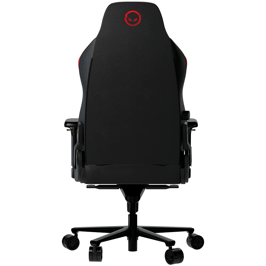 LORGAR Embrace 533, Gaming chair, PU eco-leather, 1.8 mm metal frame, multiblock mechanism, 4D armrests, 5 Star aluminium base, Class-4 gas lift, 75mm PU casters, Black + red