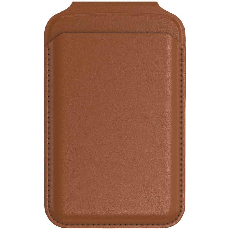 SATECHI Vegan-Leather Magnetic Wallet Stand (Brown)