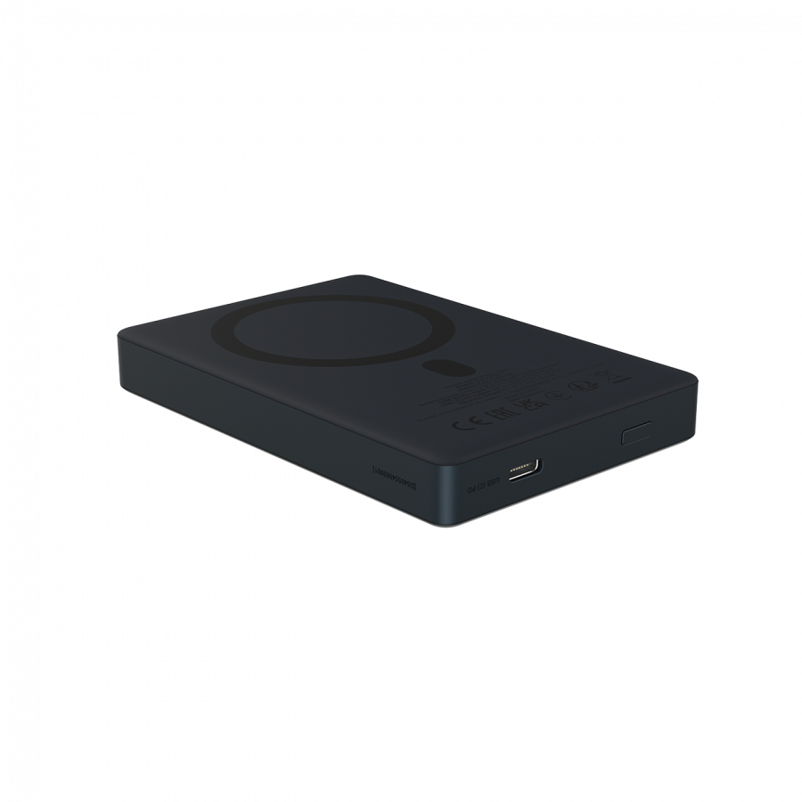 CANYON magnetic power bank OnPower 511 PD20W 10000mAh Aluminium Interstellar Crni