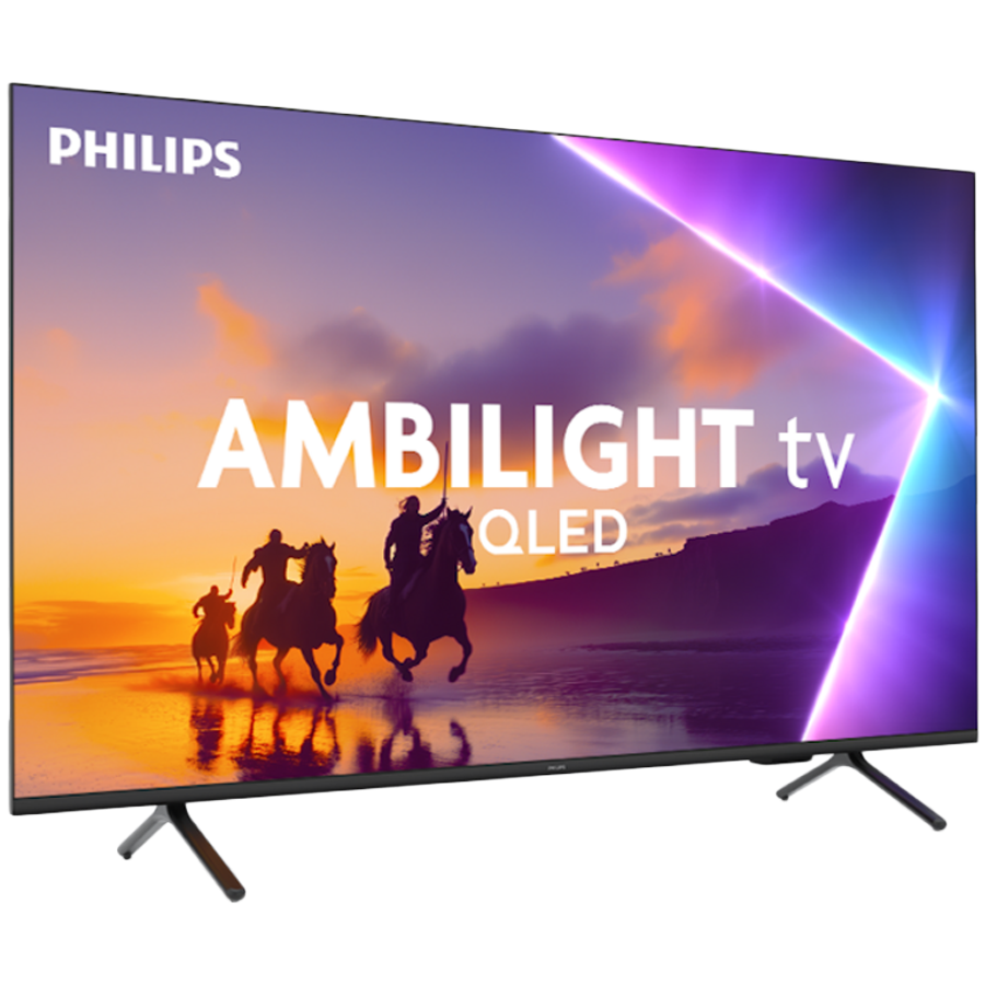 Philips TV QLED 4K AMBILIGHT 50PUS8510/12, 126 cm (50") TV, Pixel Precise Ultra HD, Titan OS smart platform, Dolby Atmos sound.
