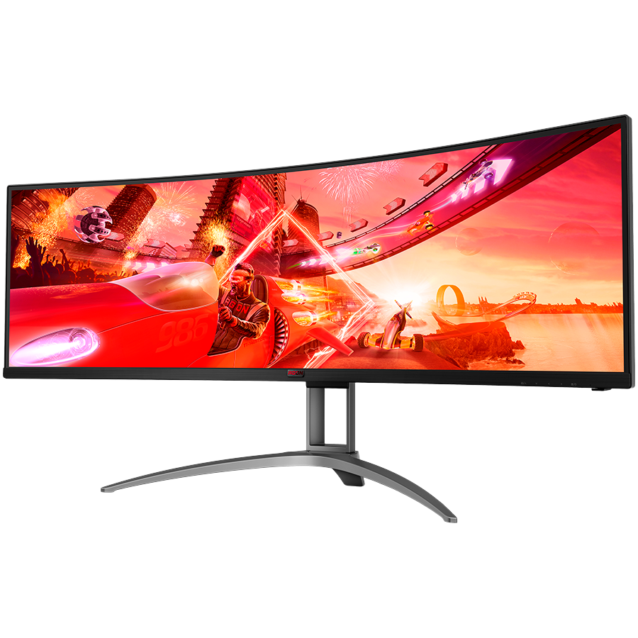 AOC MONITOR LED AG493UCX2, 49",56.8x119.4cm, VA SUPER ultrawide (32:9) 5120x1440, 5K, 1ms, 165hz, 550cd/m2, DisplayHDR 1000, sRGB 131%, 8 Bit, Freesync Premium Pro, G-Sync Compatible, Vesa 100x100, Black